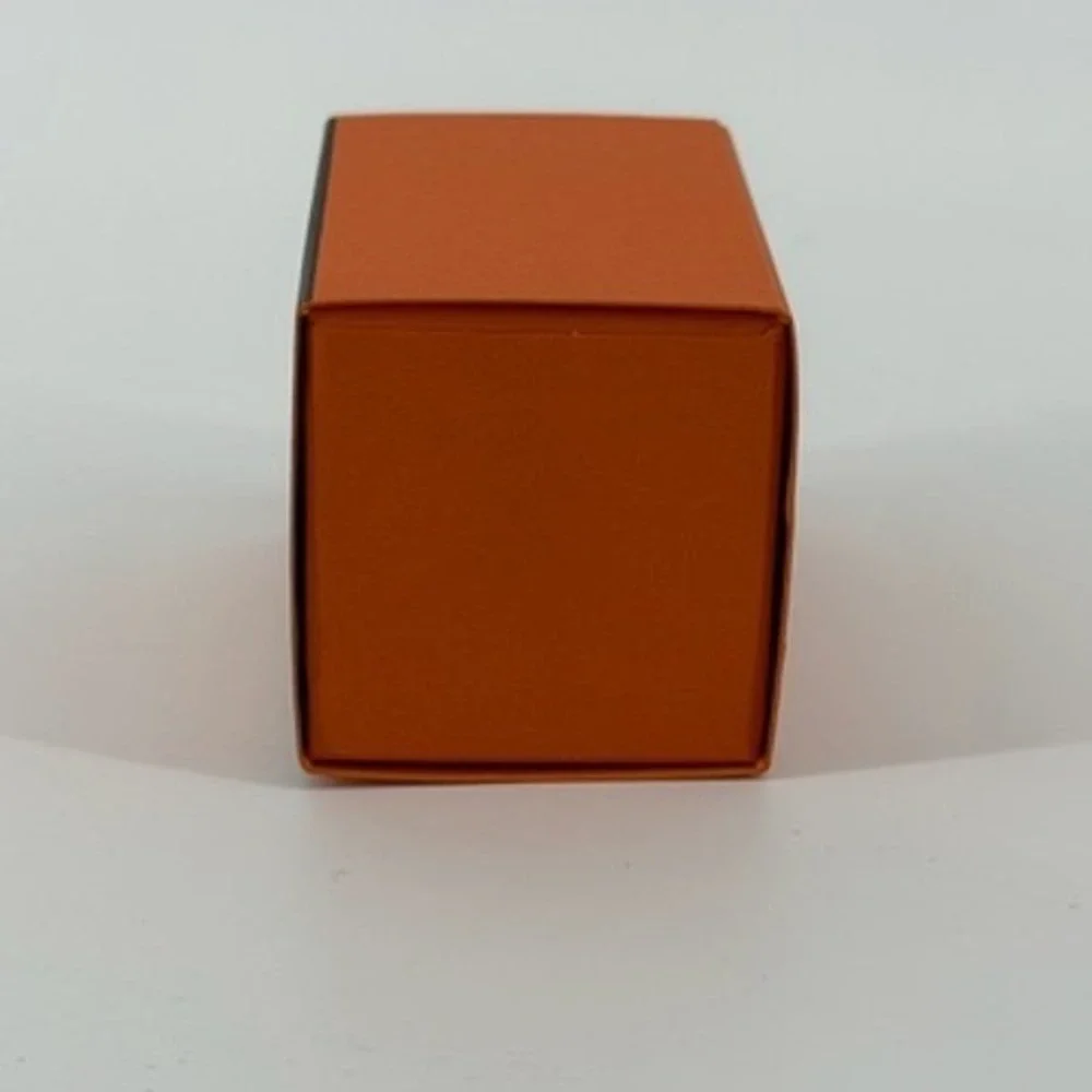 Hermes Paris Small Orange Jewelry Gift Box Sliding Drawer 2.5x1.5x1.5 Inch
